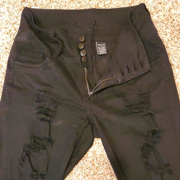 Ella Jeans, Size 7, Black - Picture 2 of 6